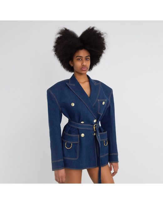 Maui X Lolita Blue Deva Denim Box Blazer