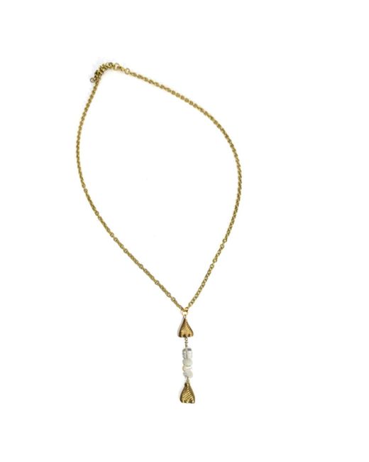 Rachel Nathan Metallic Lucky Catch Necklace