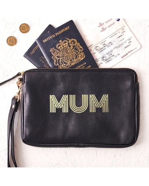 VIDA VIDA Black Zip Travel Wallet For Mums