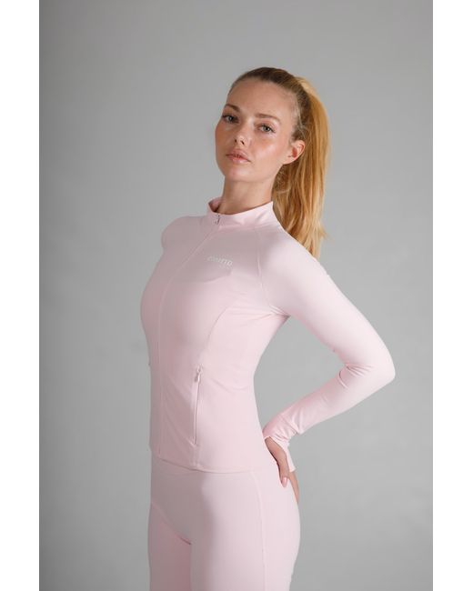 Cmmttd Pink Soft Form Zip-Up Jacket