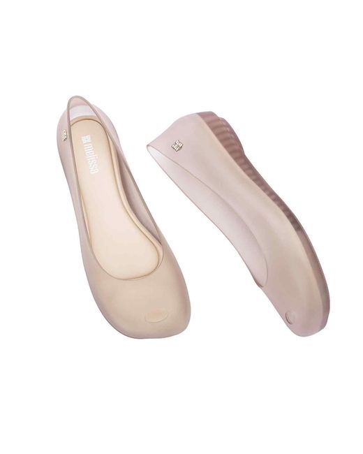 Melissa Pink Neutrals Nova Ultragirl Ballet Flats