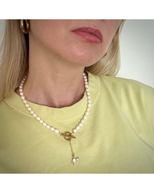 My Little Nature Metallic Freshwater Pearls Necklace