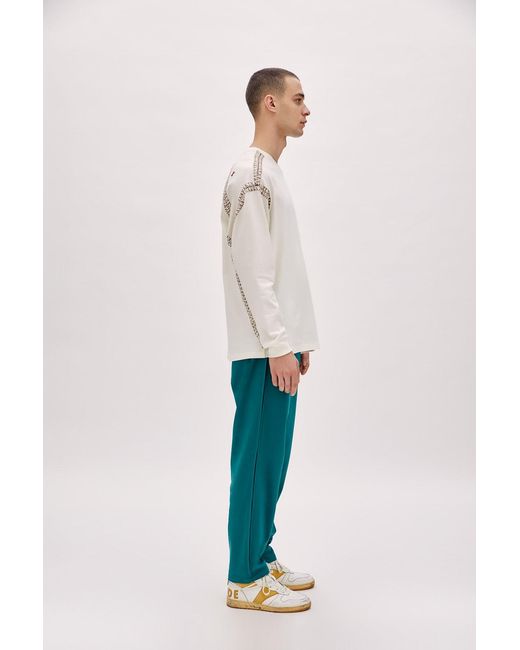 Pcfg White Neutrals Crochet Tee for men
