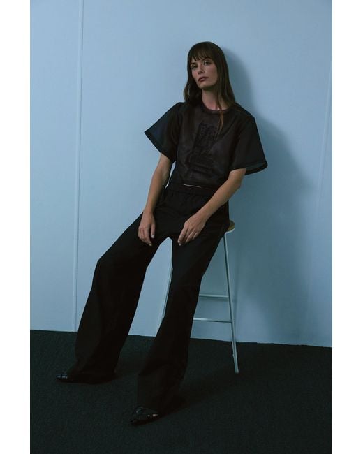 Lendrop Studios Black Acacia Organza T-Shirt