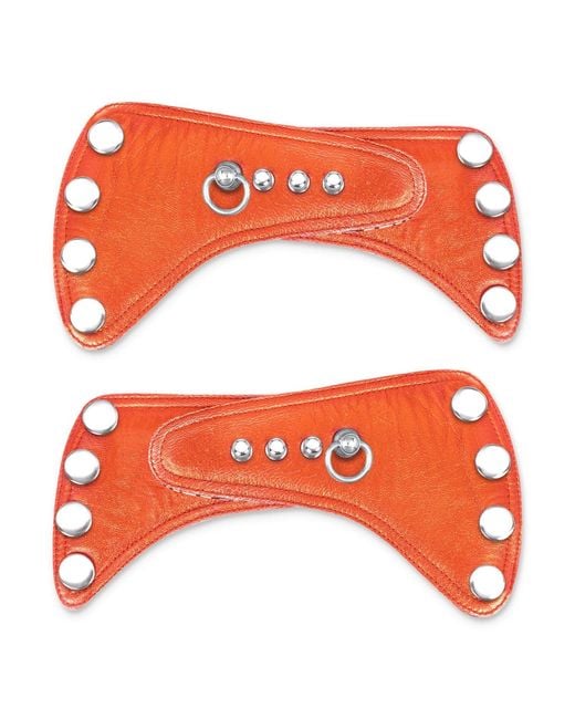 Nique Forde Orange Paprika Hot Sandal Straps