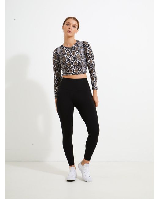 Lula-Ru Gray Neutrals Long Sleeve Top