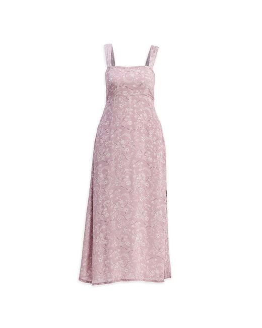 REISTOR Pink Perfect Floral Maxi With Tapered Straps