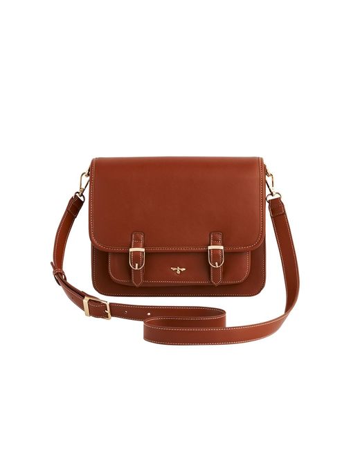 Fable England Brown Tan Classic Satchel