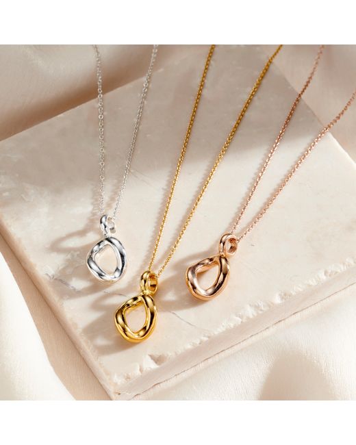 Posh Totty Designs Metallic Organic Drop Pendant Necklace