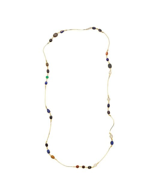 Preeti Sandhu Metallic Mosaic Necklace Multi-Stone