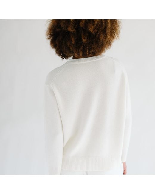 Zenzee Natural Neutrals Cashmere Crewneck Sweater