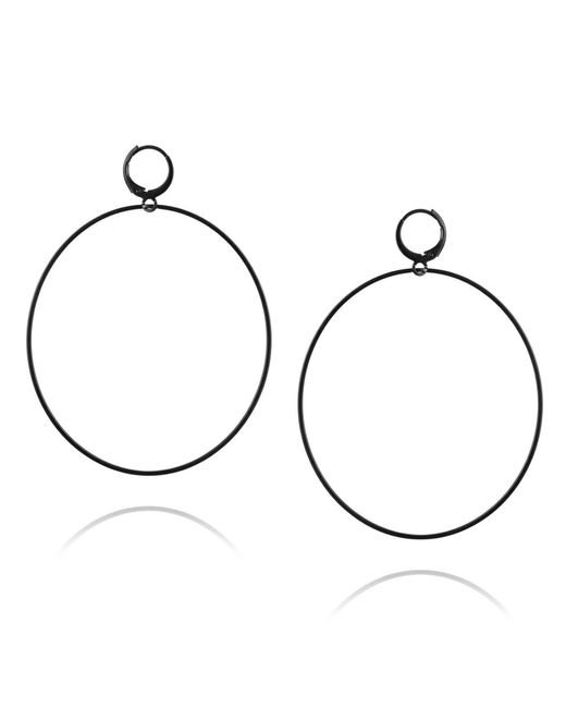 Jaredjamin Metallic Nyx Halo Textured Hoop Earrings