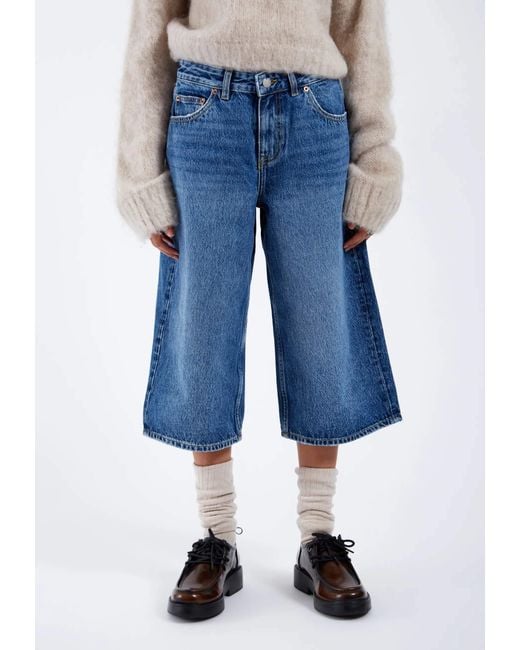 Dr. Denim Blue Dace Mid Wide Capri
