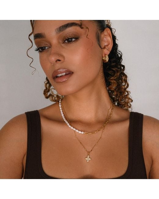 Mickey's Girl Metallic Paiania Pearl Waterproof Necklace