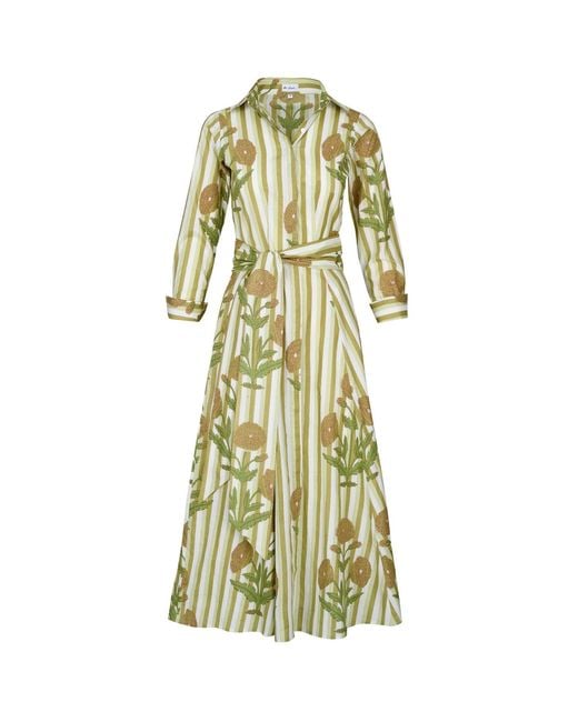 At Last Yellow Cotton Marigold Dress