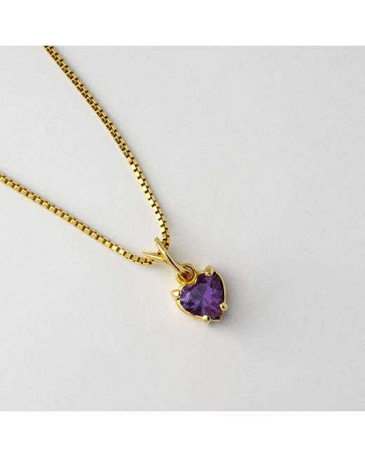 Belinda Jewelz Purple Amethyst Heart Charm