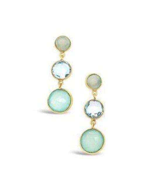GEM BAZAAR Blue Aqua Babylon Earrings