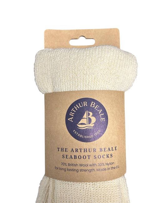 Arthur Beale White Arctic Seaboot Socks