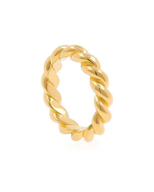 Cote Cache Metallic Chunky Twist Ring