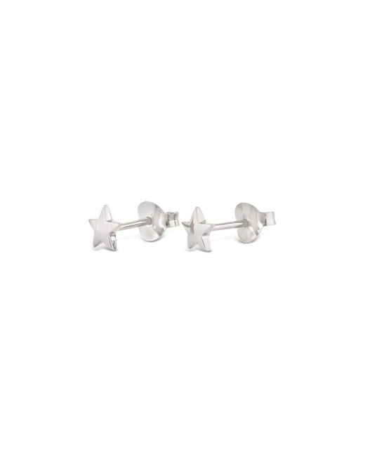 Dinny Hall White Bijou Star Mini Studs