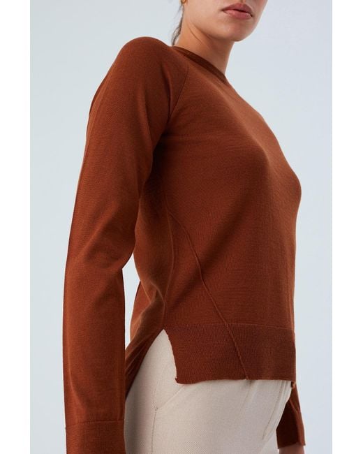 Peraluna Red Valeria Fine Turtleneck Pullover