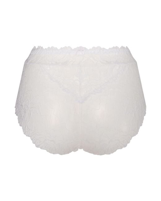 BonBon Lingerie White Diore High Waisted Panty