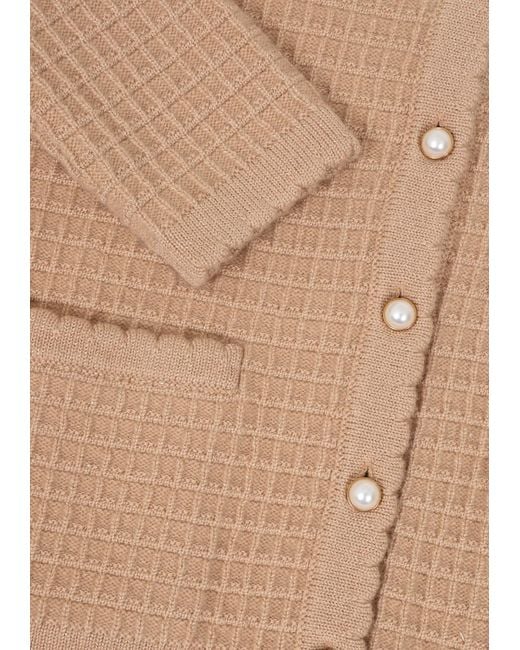 Loop Cashmere Natural Neutrals Crew Neck Cardigan