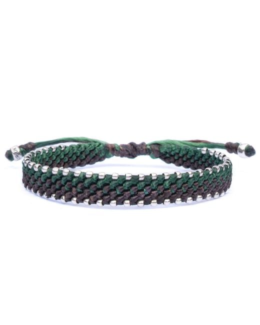 Harbour Uk Green British Connection Rope Bracelet for men