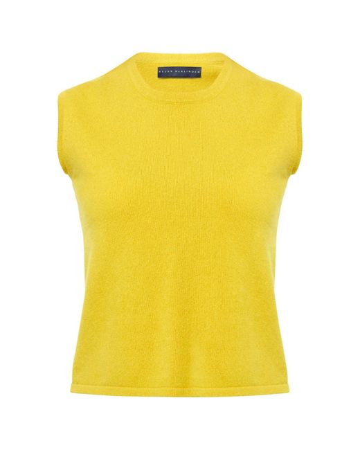 Helen Mcalinden Yellow Marlena Ochre Cashmere Vest