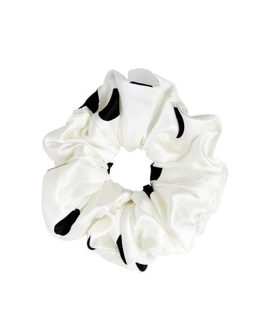 The Summer Edit Metallic Luxe Silk Scrunchie