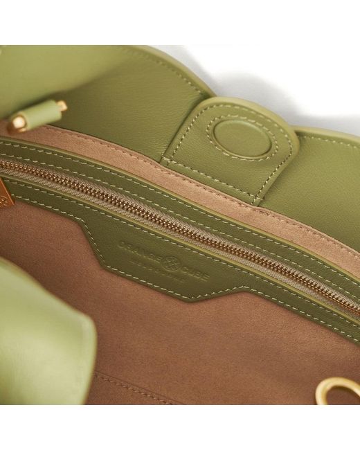 Orange Cube Green Fortune Cookie Mini Tote