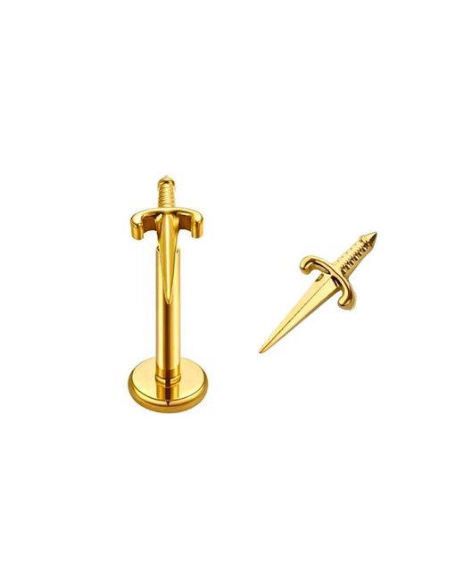 Mickey's Girl Metallic Waterproof Dagger Flat Back Earrings