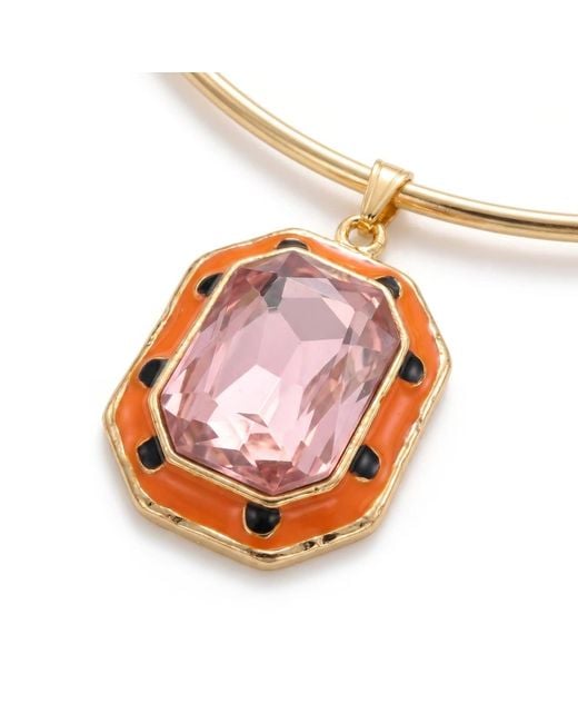 By Virgo Multicolor Gemma Rosa Choker