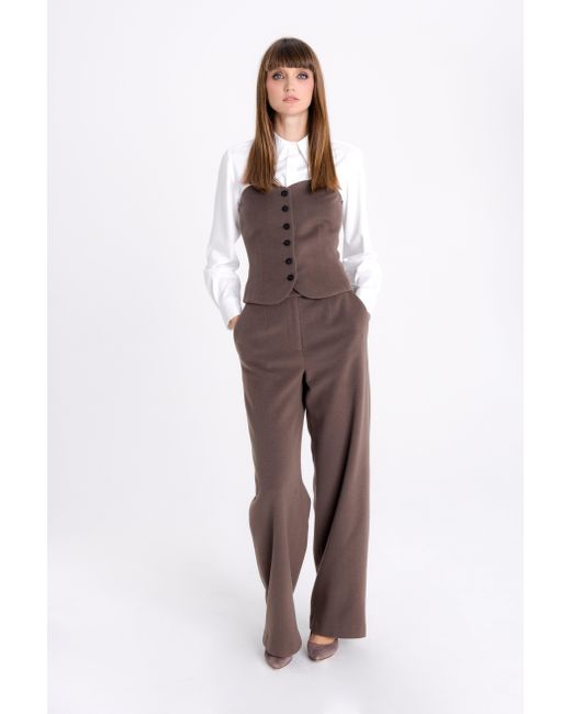 InAvati Brown Cocoa Corset Type Vest