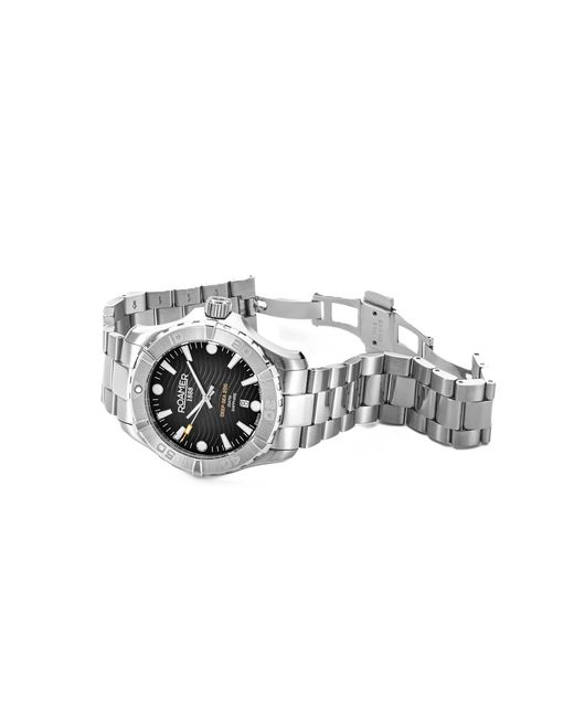 ROAMER OF SWITZERLAND Metallic Deep Sea Dial Stainless Steel Divers Sports Watch for men