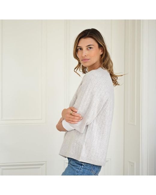Cove Natural Brooke Boxy Short Sleeve Top