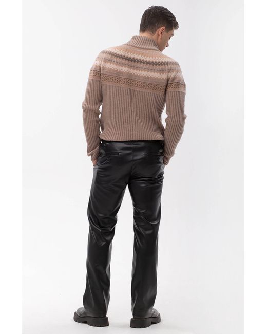 Maison Bogomil Pink Turtleneck Ribbed Long Sweater for men