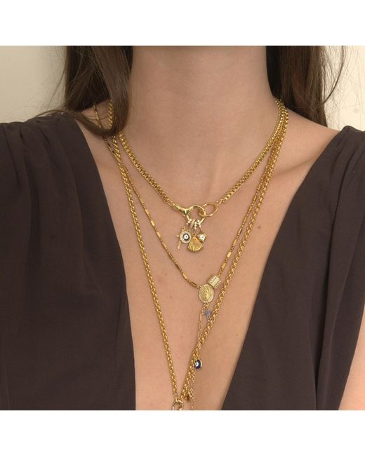 Alexie of Athens Metallic Guardian Charm Necklace