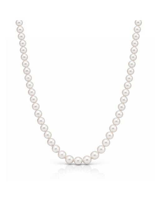 Unaloe Metallic Sterling Freshwater Pearl Necklace For – Natural Pearl Choker, Bridal Wedding Jewelry, Elegant Gift For Her