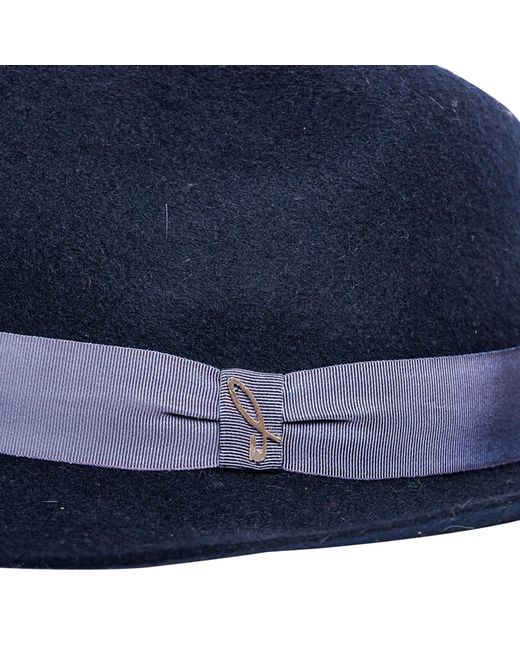DORIA 1905 Blue Night Wool Felt Fedora Hat for men