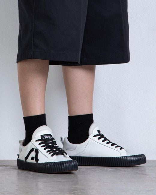 Springa | Unique Vulcanized Sneakers Italian Handmade Black Wavy Leather & Suede Sneakers for men