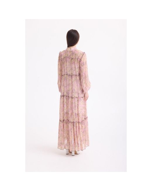 Georgette Pink Blush Garden Maxi Dress