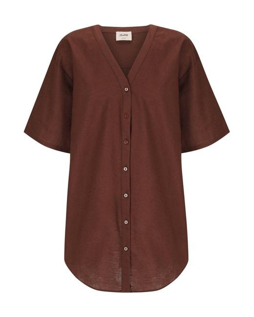 Floating Swim Brown Sassari Beach Tunic