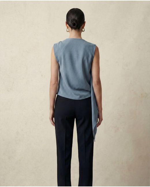 Lendrop Studios Blue Laurent Twisted Top Slate