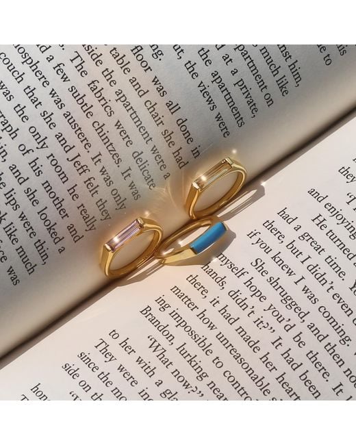 Preeti Sandhu Metallic 14K Plated Slim Stacking Ring
