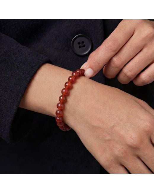 seree Red Manifest Confidence Crystal Beaded Bracelet