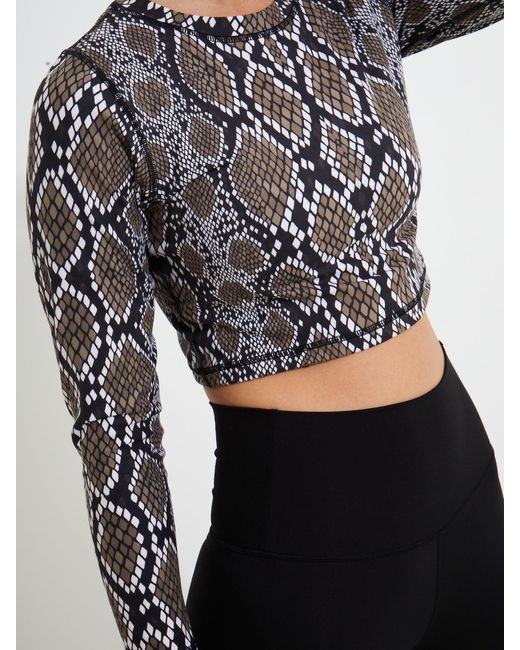 Lula-Ru Gray Neutrals Long Sleeve Top
