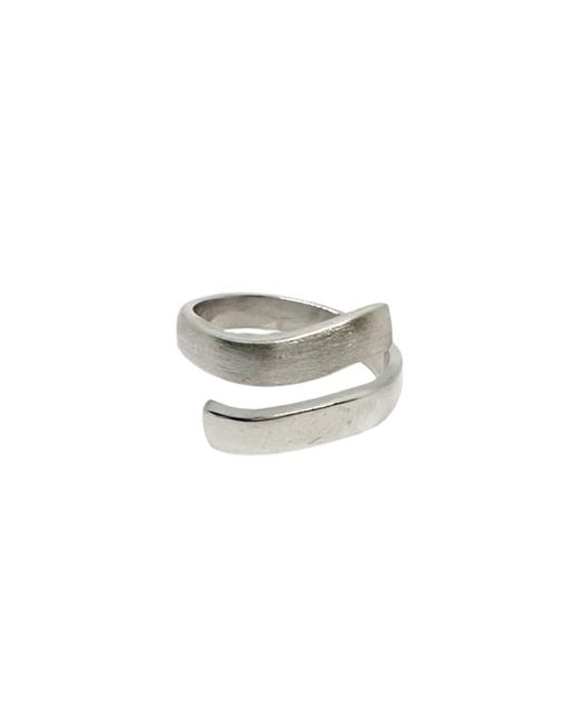 Tg-Jewellery by Tamara Gervasio White One Of A Kind Recycled Sterling Adjustable Ring