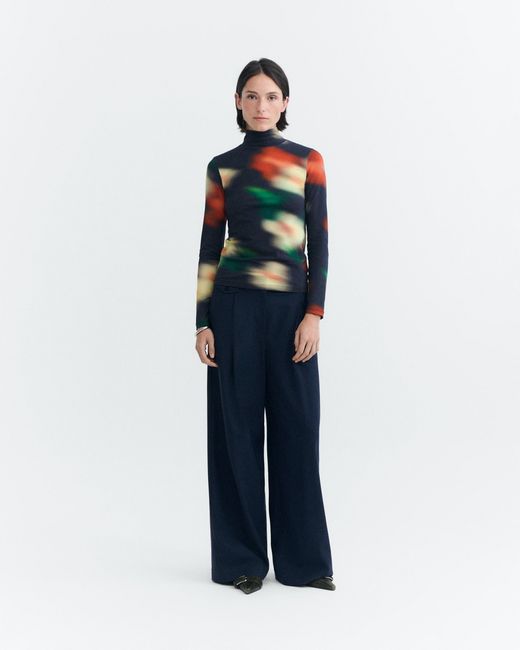 Thinking Mu Red Ellen Top Bloom
