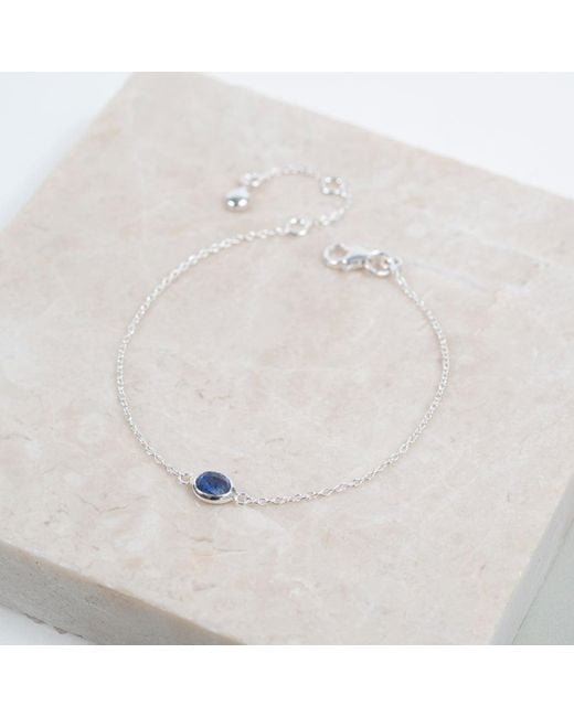 Auree Jewellery White Hampton Sapphire & Sterling Bracelet